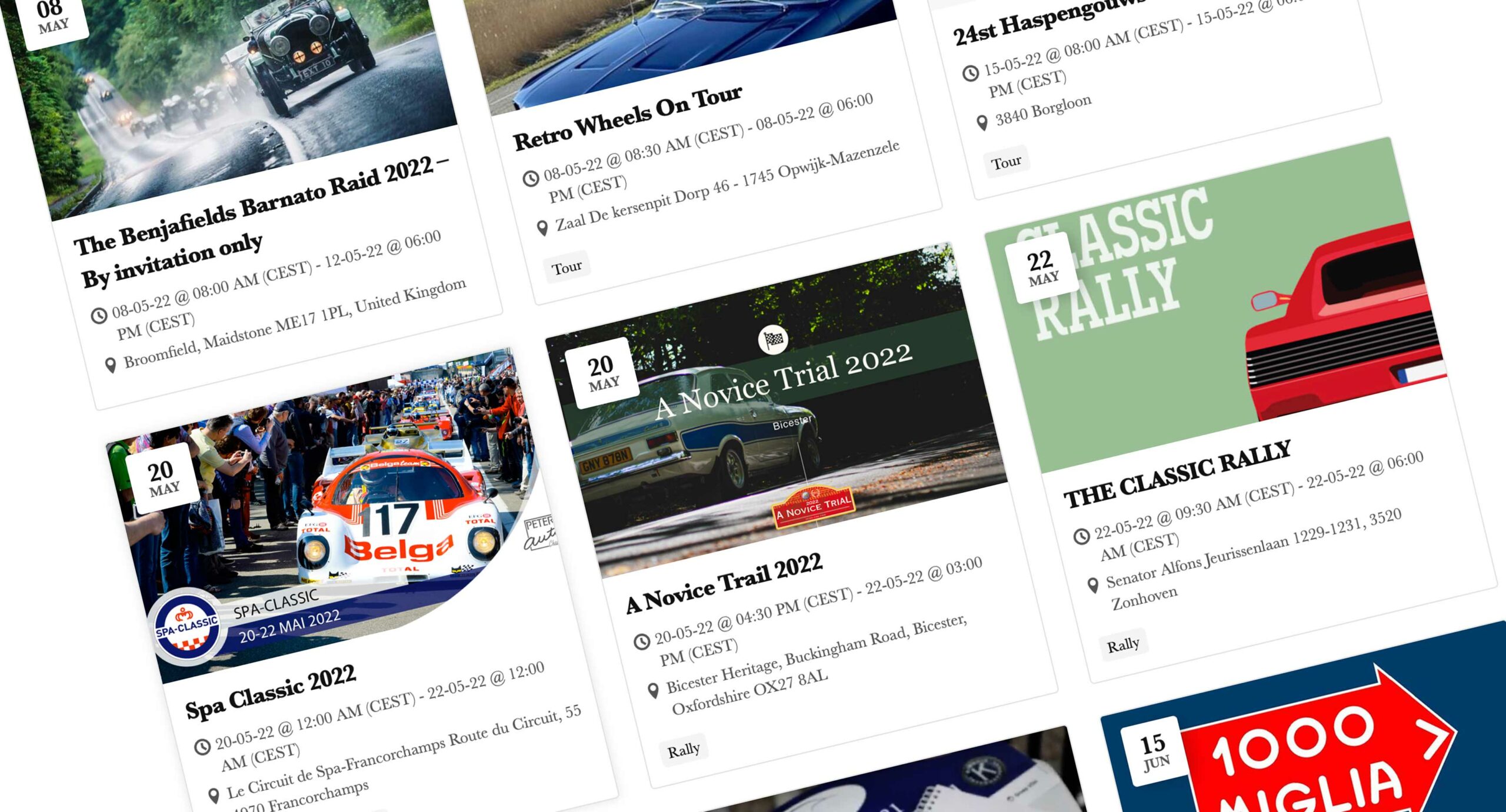 Featured image for “A good vintage car season starts with a good rally & event overview.”